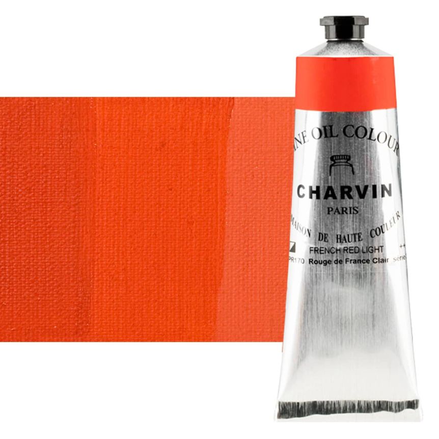 French Red Light 150ml Tube Fine Artists Oil Paint by Charvin