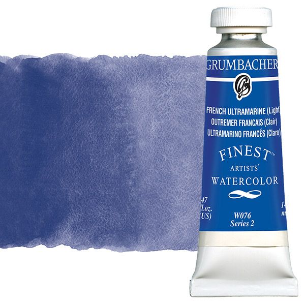 Grumbacher Finest Artists' Watercolor 14 ml Tube - French Ultramarine