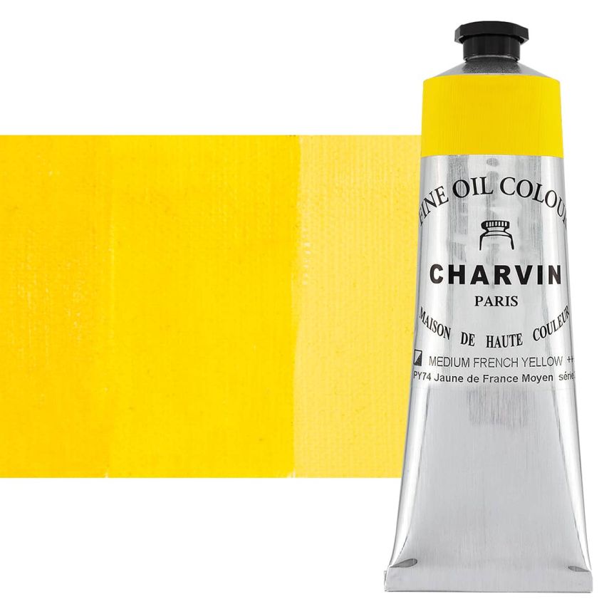 French Yellow Medium 150ml Tube Fine Artists Oil Paint by Charvin
