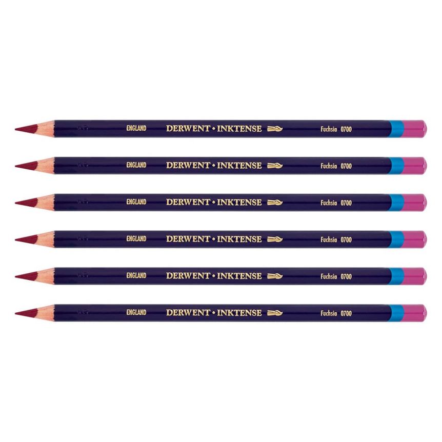 Derwent Inktense Pencil - Fuchsia (Box of 6)