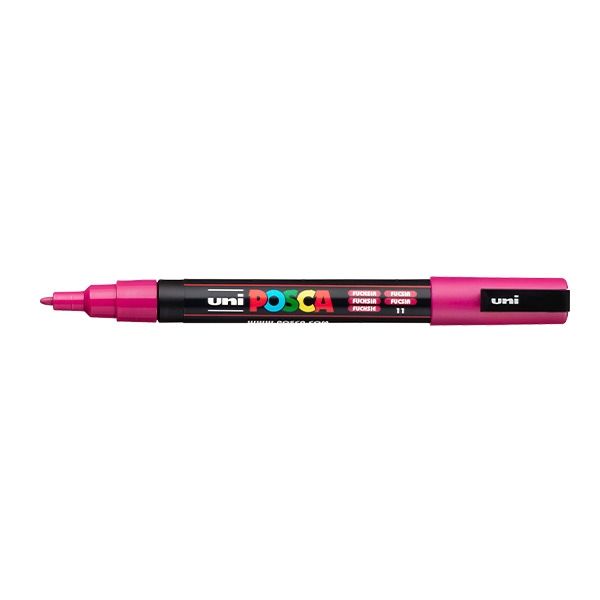 Posca Acrylic Paint Marker 0.9-1.3 mm Fine Tip Fuschsia