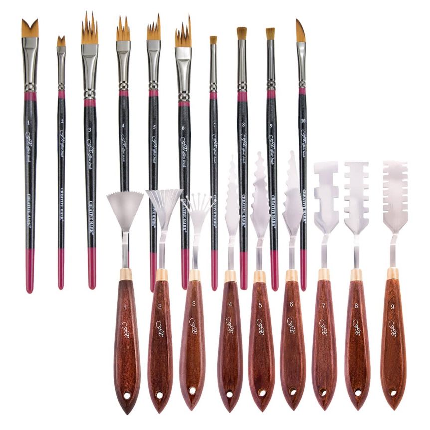 Creative Mark Painters Edge Studio Palette Knives with Case Set of 8