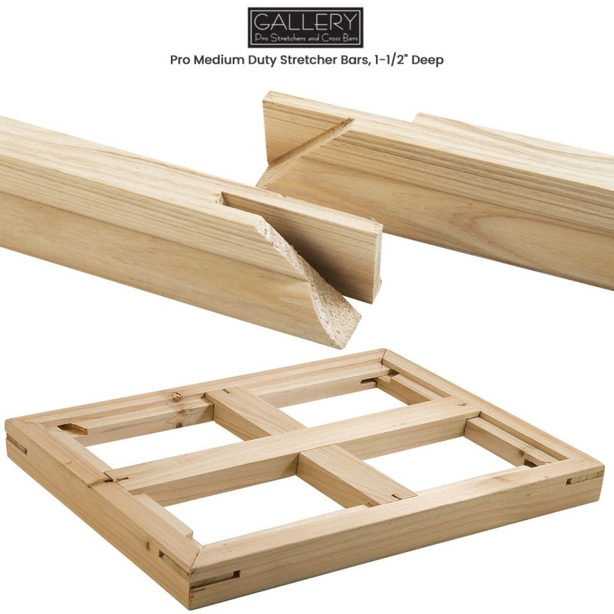 Gallery Pro Medium Duty Stretcher Bars, 1-1/2" Deep By 1-1/2" Wide