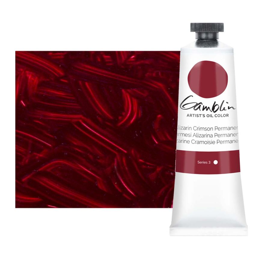 Gamblin Artists Oil - Alizarin Crimson Permanent, 37ml Tube