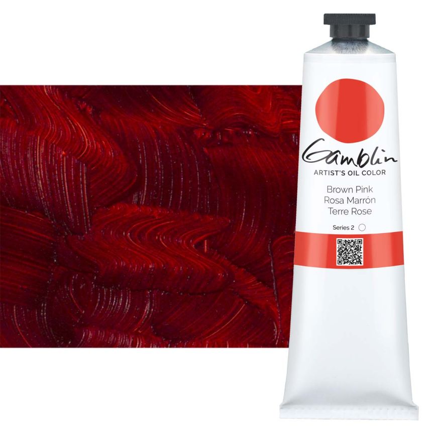 Gamblin Artists Oil - Brown Pink, 150ml Tube