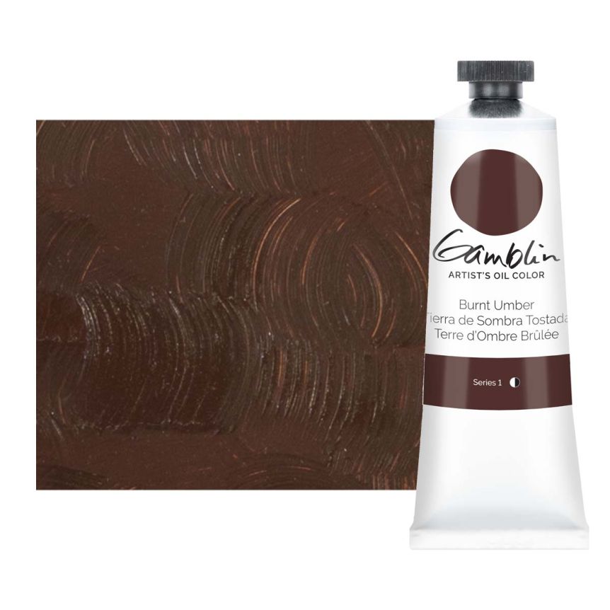 Gamblin Artists Oil - Burnt Umber, 37ml Tube