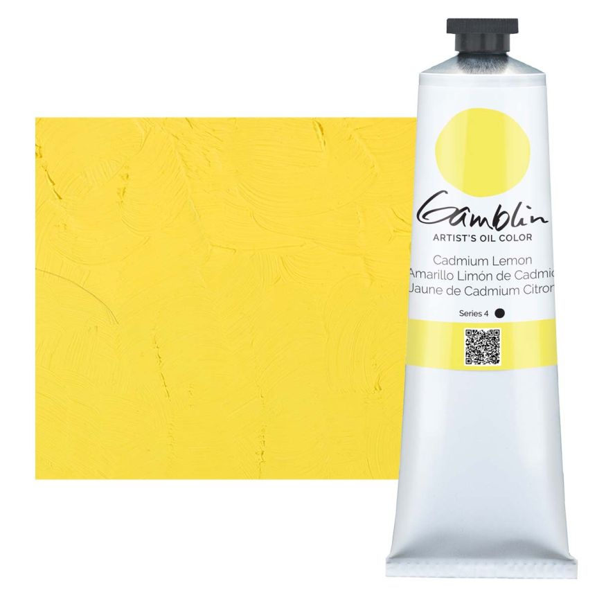 Gamblin Artists Oil - Cadmium Lemon, 150ml Tube