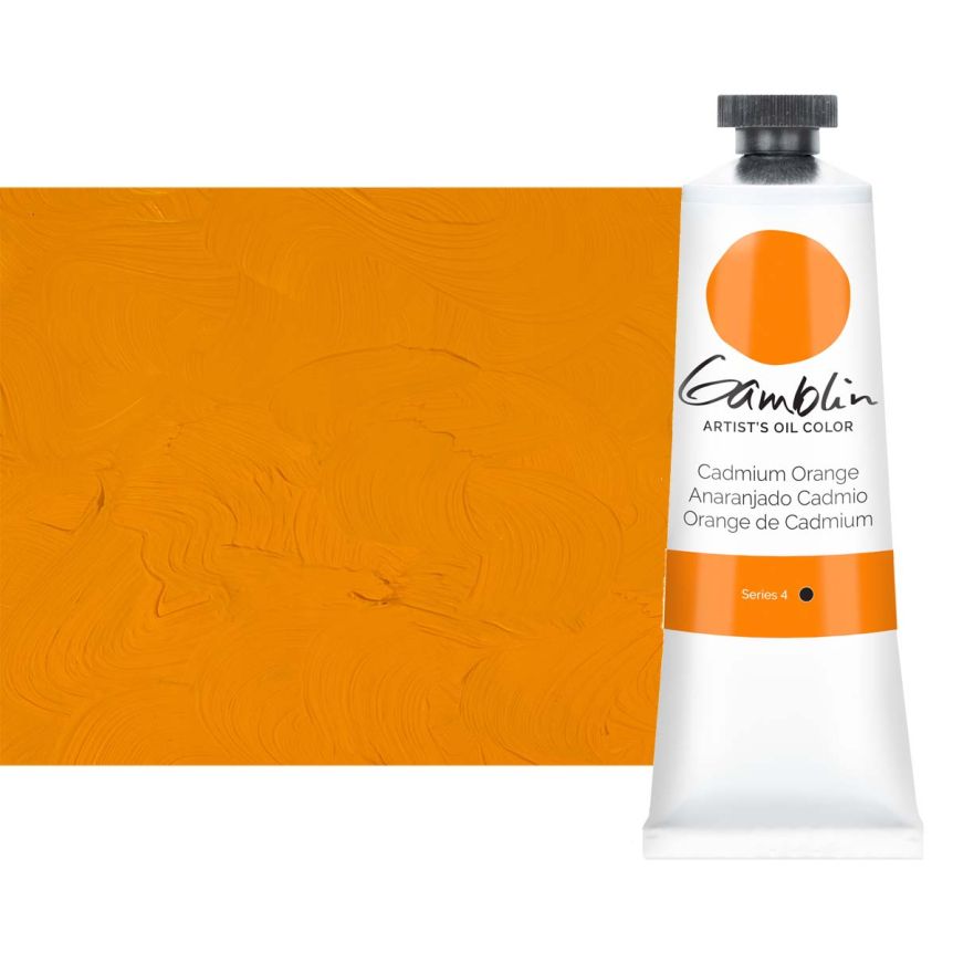 Gamblin Artists Oil - Cadmium Orange, 37ml Tube