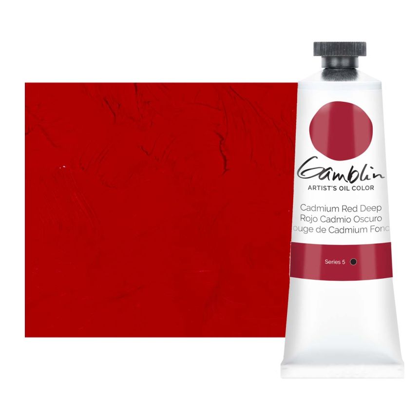 Gamblin Artists Oil - Cadmium Red Deep, 37ml Tube