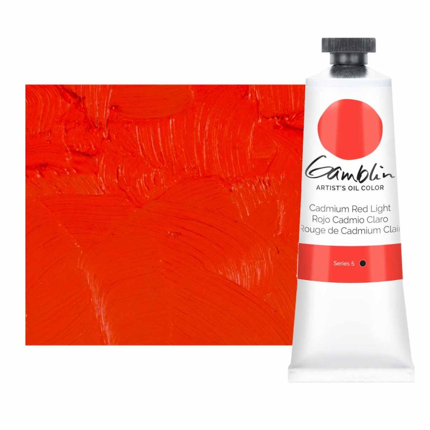 Gamblin Artists Oil - Cadmium Red Light, 37ml Tube