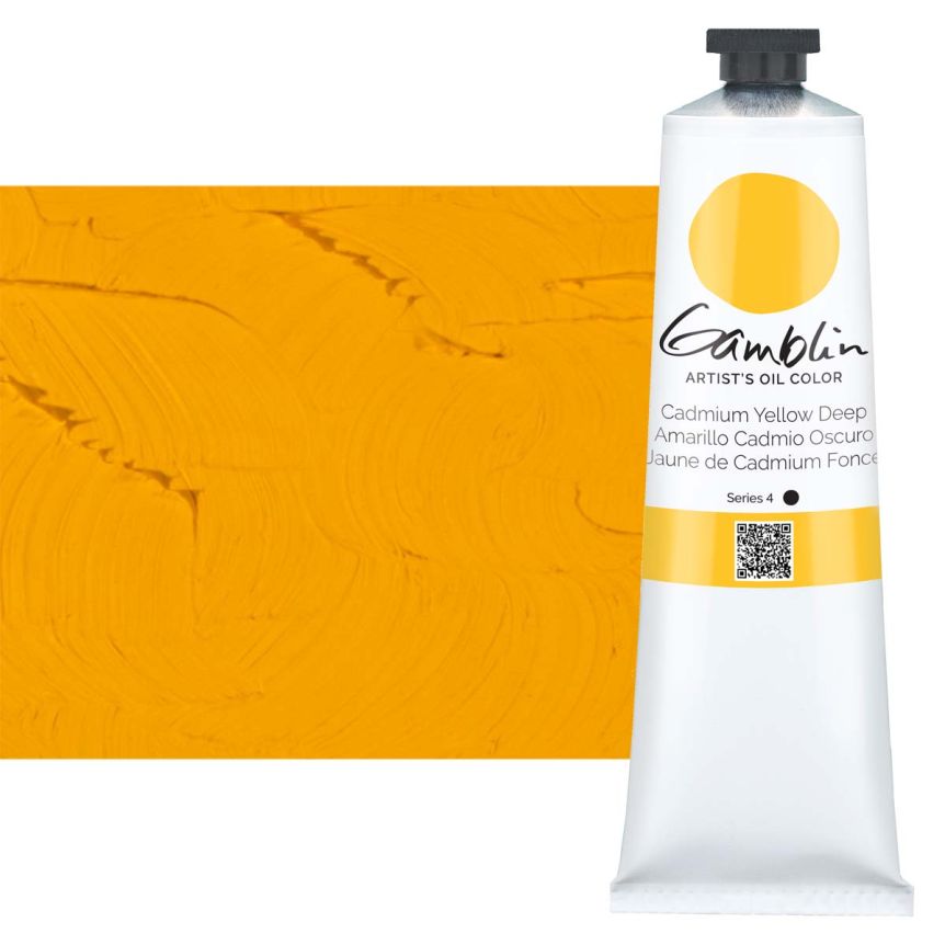 Gamblin Artists Oil - Cadmium Yellow Deep, 150ml Tube
