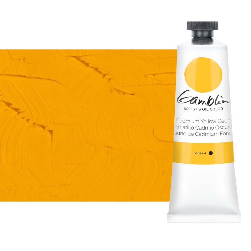 Gamblin Artists Oil - Cadmium Yellow Deep, 37ml Tube