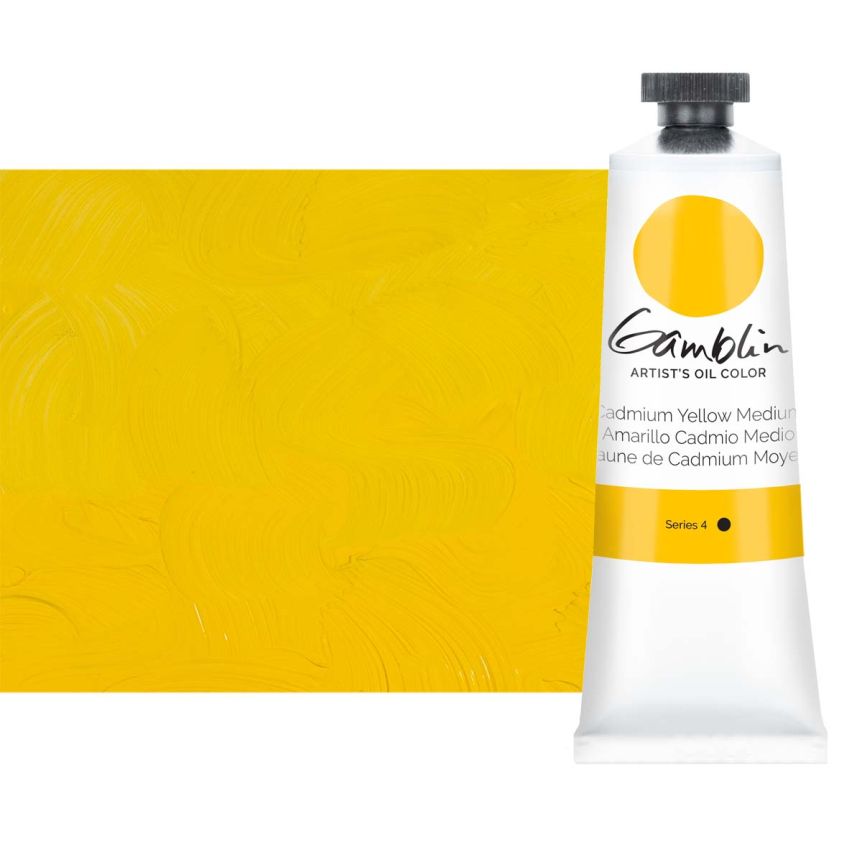 Gamblin Artists Oil - Cadmium Yellow Medium, 37ml Tube