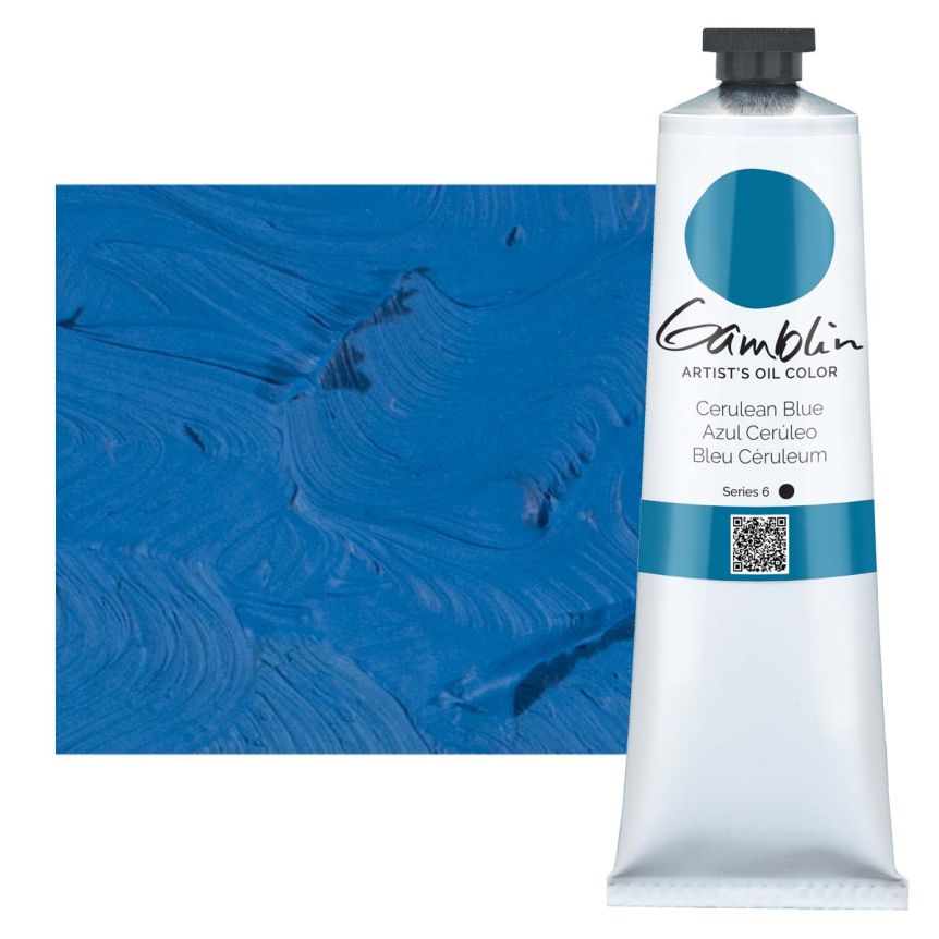 Gamblin Artists Oil - Cerulean Blue, 150ml Tube