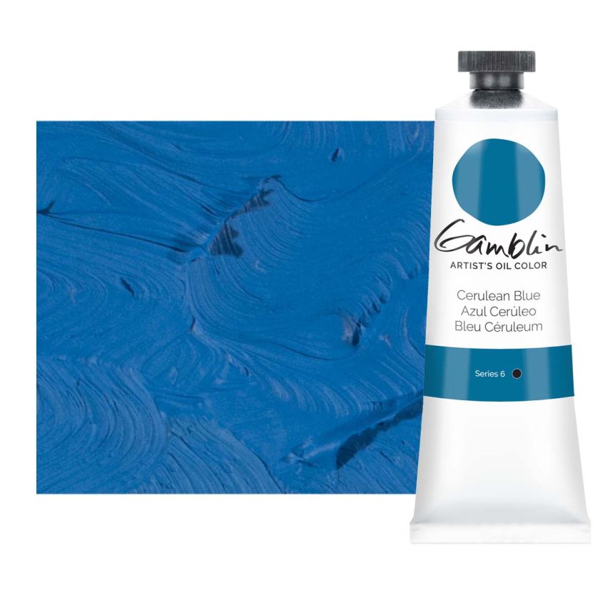 Gamblin Artists Oil - Cerulean Blue, 37ml Tube