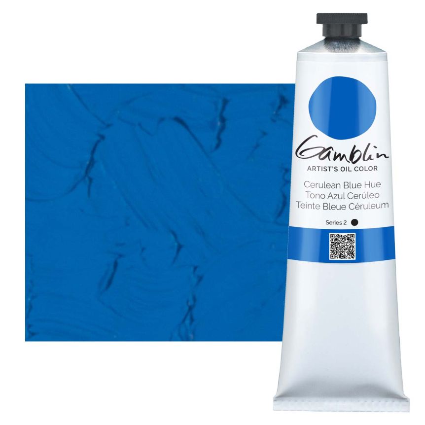 Gamblin Artists Oil - Cerulean Blue Hue, 150ml Tube