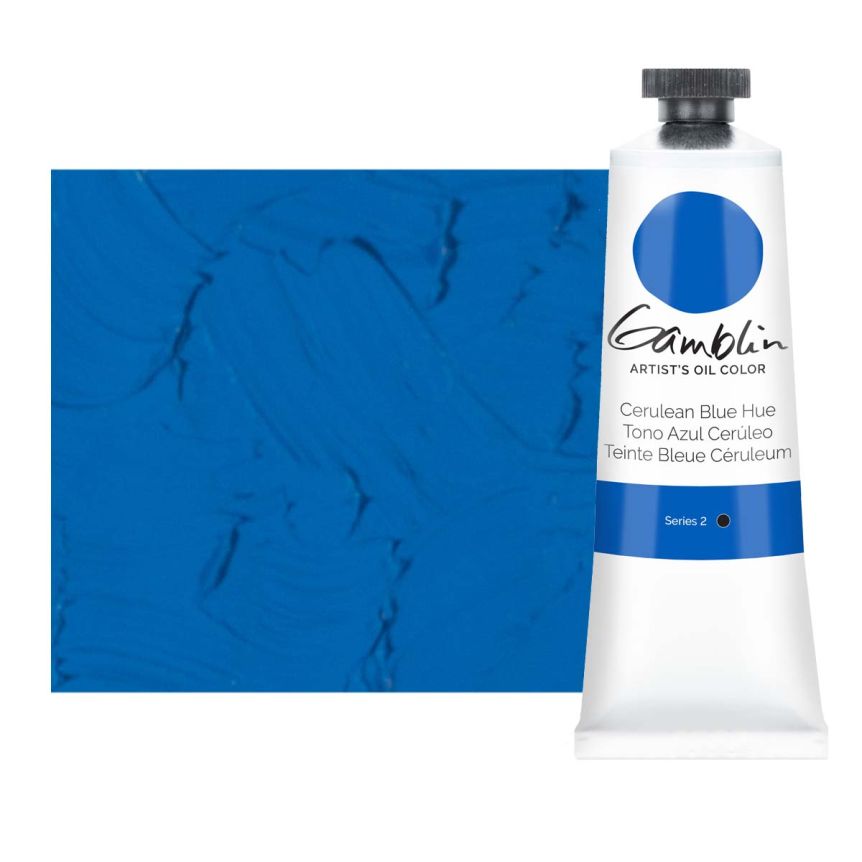 Gamblin Artists Oil - Cerulean Blue Hue, 37ml Tube