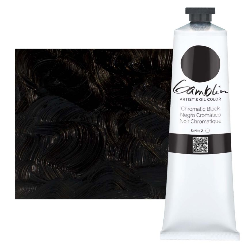 Gamblin Artists Oil - Chromatic Black, 150ml Tube
