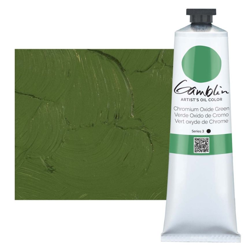 Gamblin Artists Oil - Chromium Oxide Green, 150ml Tube