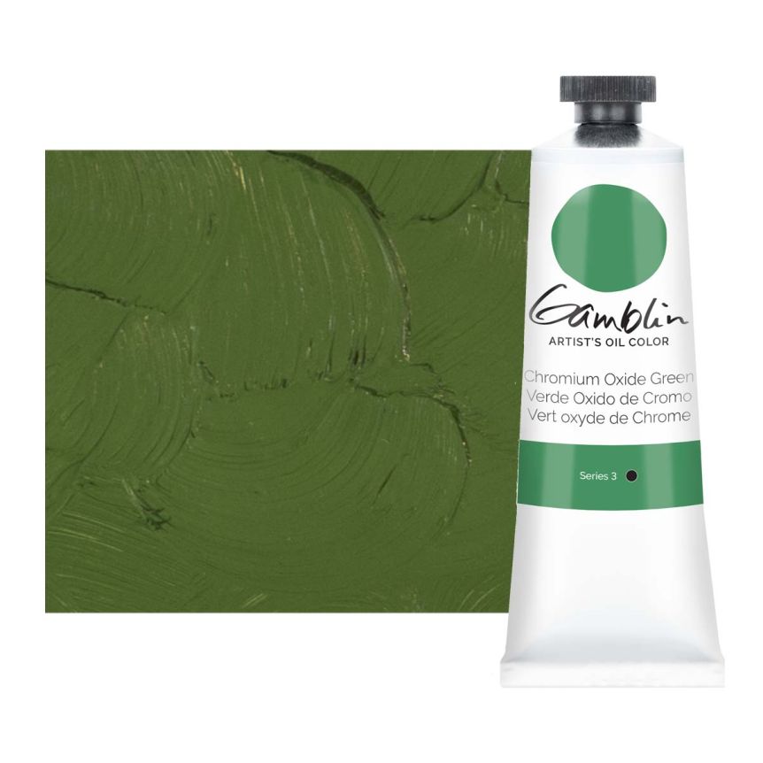 Gamblin Artists Oil - Chromium Oxide Green, 37ml Tube