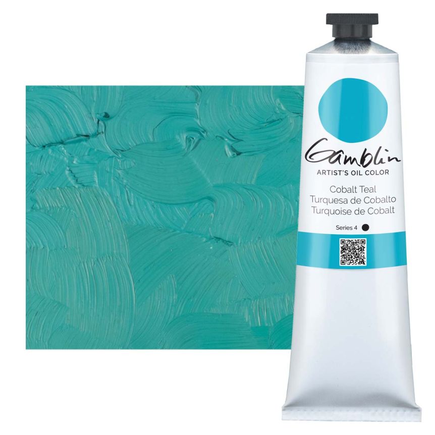 Gamblin Artists Oil - Cobalt Teal, 150ml Tube