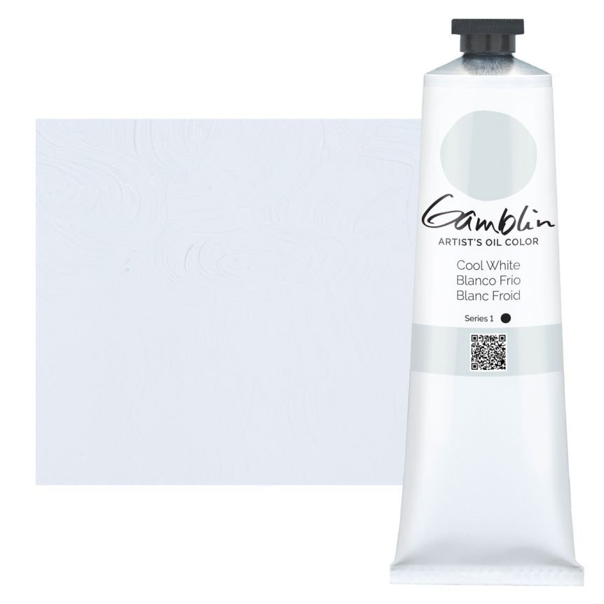 Gamblin Artists Oil - Cool White, 150ml Tube
