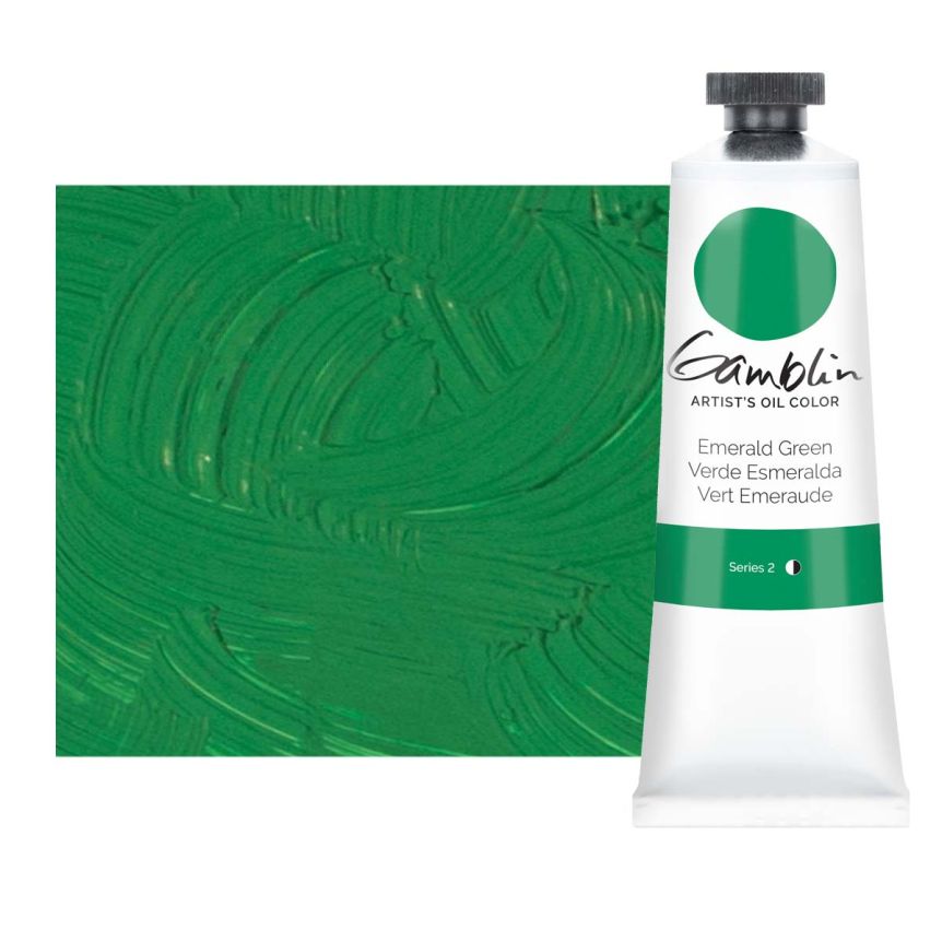 Gamblin Artists Oil - Emerald Green, 37ml Tube