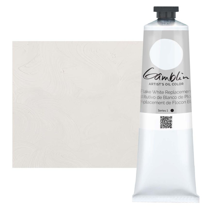 Gamblin Artists Oil - Flake White Replacement, 150ml Tube