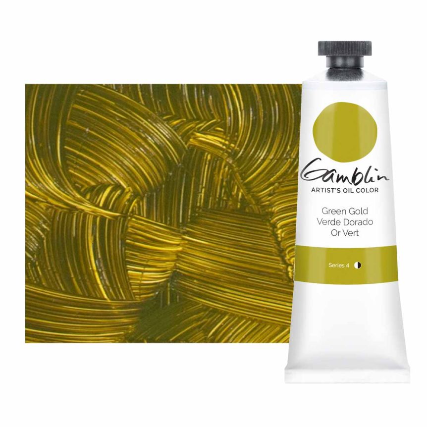 Gamblin Artists Oil - Green Gold, 37ml Tube