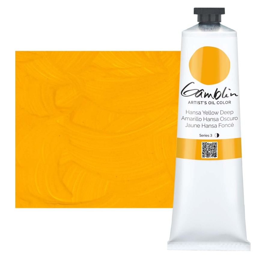 Gamblin Artists Oil - Hansa Yellow Deep, 150ml Tube