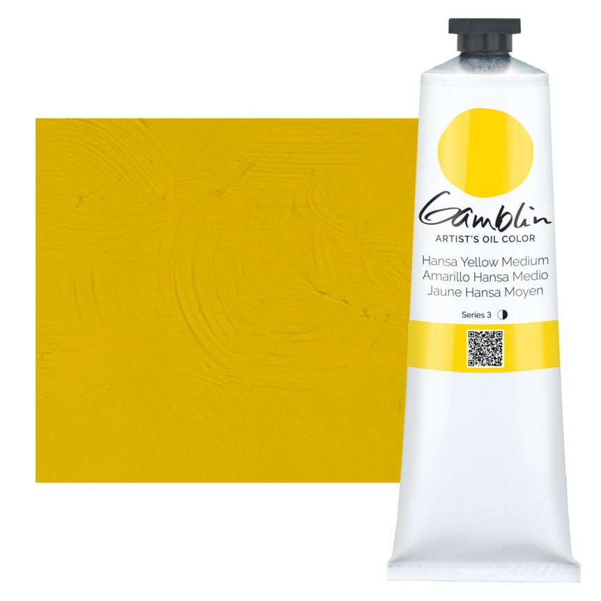 Gamblin Artists Oil - Hansa Yellow Medium, 150ml Tube