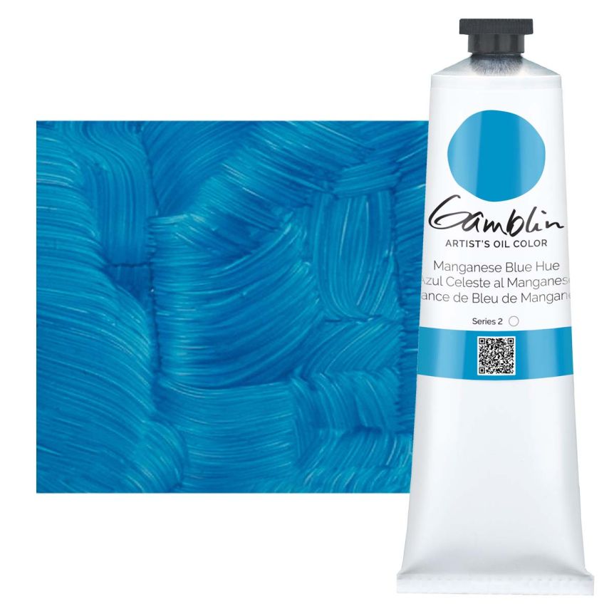 Gamblin Artists Oil - Manganese Blue Hue, 150ml Tube