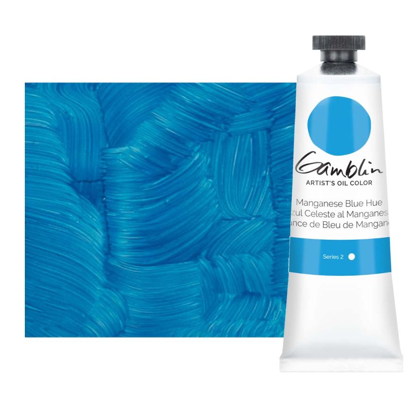 Gamblin Artists Oil - Manganese Blue Hue, 37ml Tube