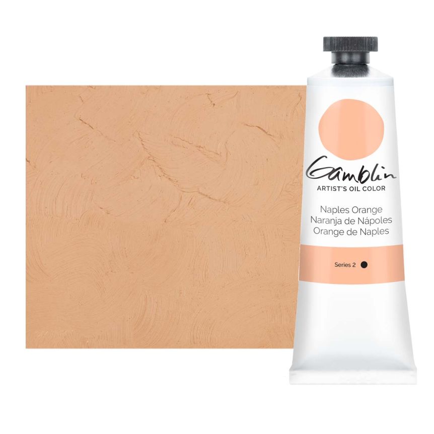 Gamblin Artists Oil - Naples Orange, 37ml Tube