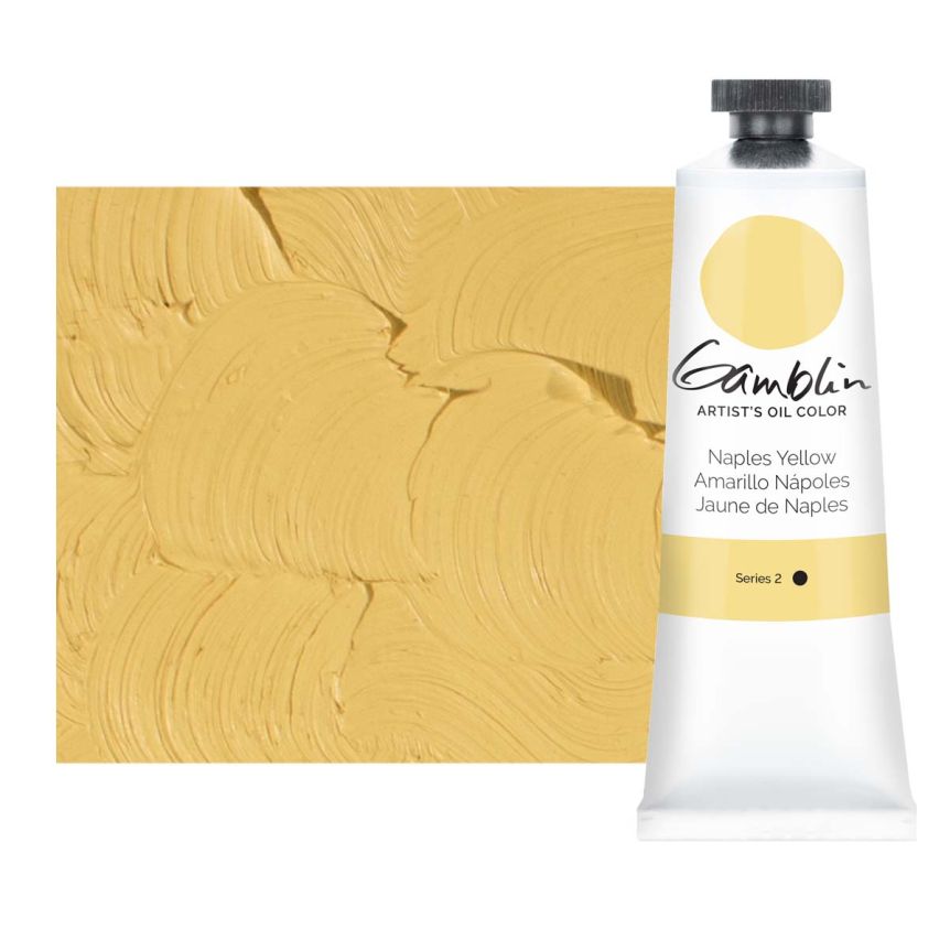 Gamblin Artists Oil - Naples Yellow Hue, 37ml Tube