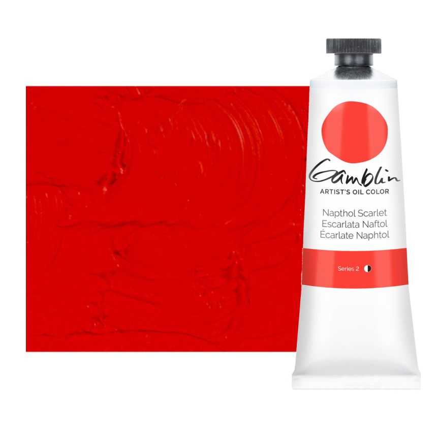 Gamblin Artists Oil - Napthol Scarlet, 37ml Tube