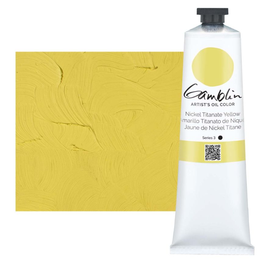 Gamblin Artists Oil - Nickel Titanate Yellow, 150ml Tube