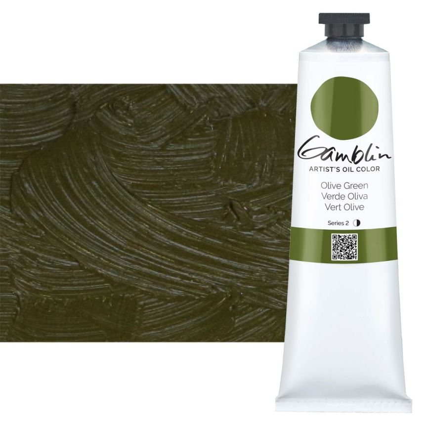 Gamblin Artists Oil - Olive Green, 150ml Tube