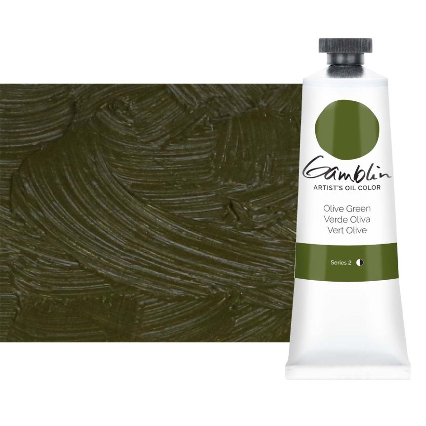 Gamblin Artists Oil - Olive Green, 37ml Tube