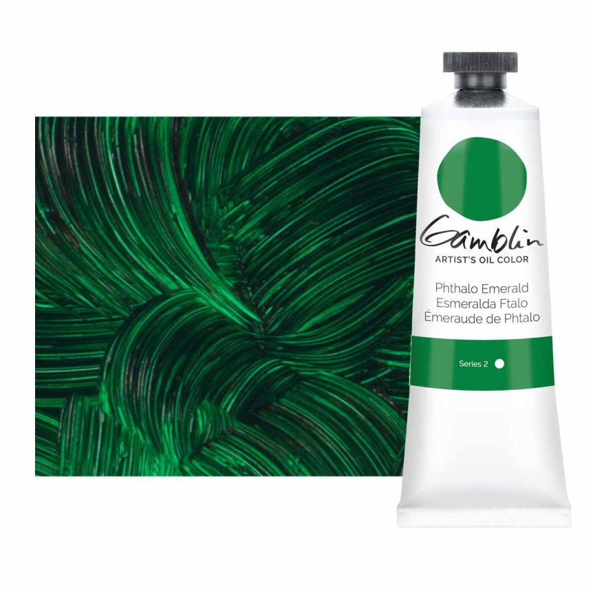 Gamblin Artists Oil - Phthalo Emerald, 37ml Tube
