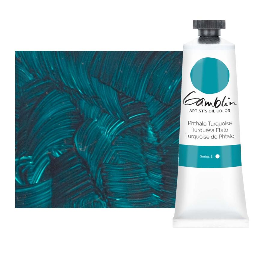 Gamblin Artists Oil - Phthalo Turquoise, 37ml Tube