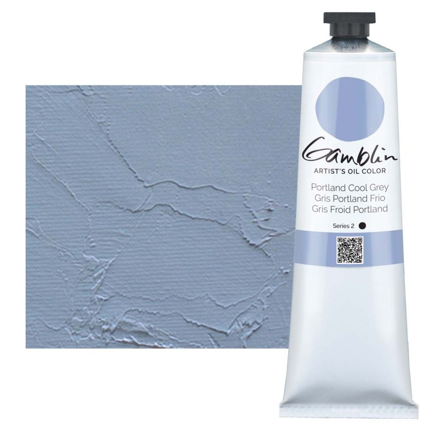 Gamblin Artists Oil - Portland Cool Grey, 150ml Tube
