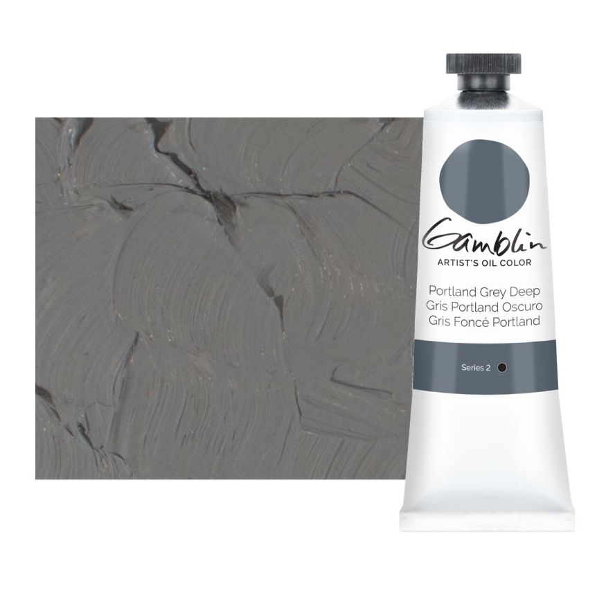 Gamblin Artists Oil - Portland Grey Deep, 37ml Tube
