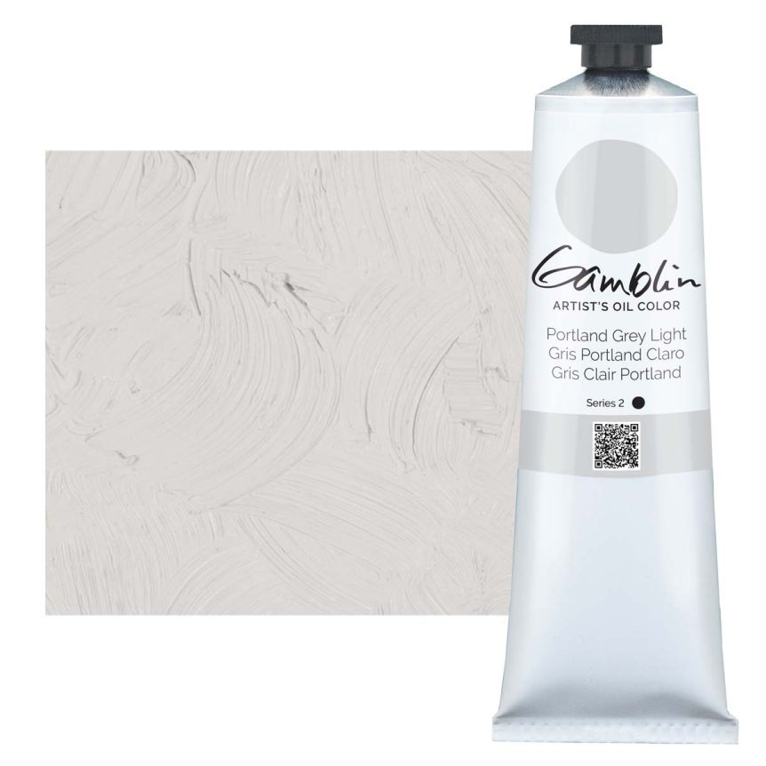 Gamblin Artists Oil - Portland Grey Light, 150ml Tube