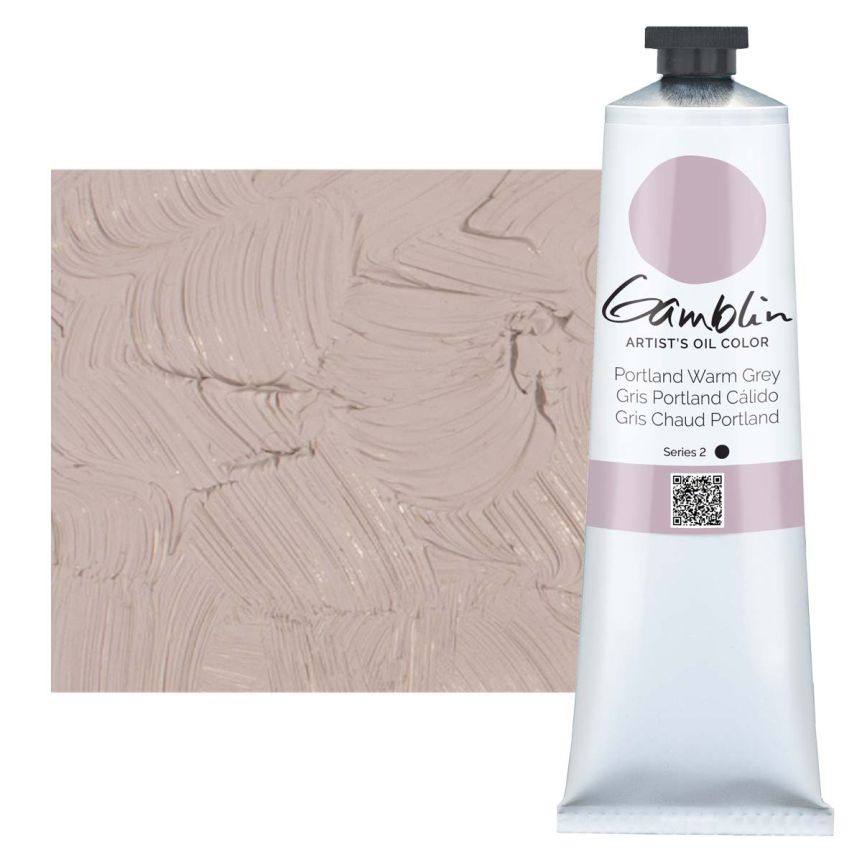 Gamblin Artists Oil - Portland Warm Grey, 150ml Tube