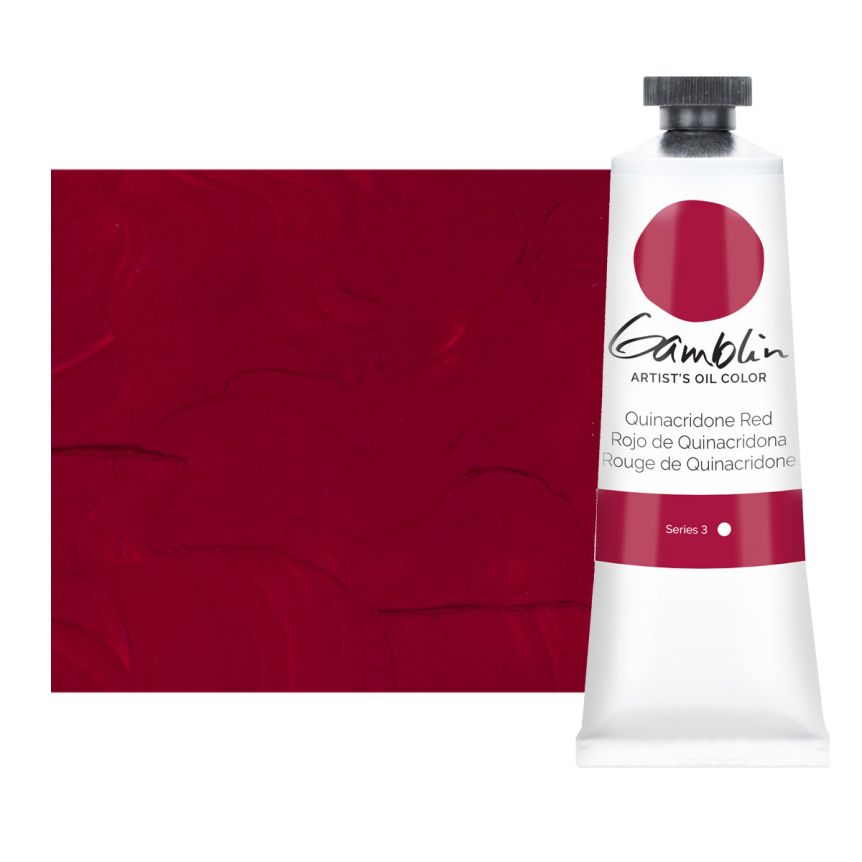 Gamblin Artists Oil - Quinacridone Red, 37ml Tube