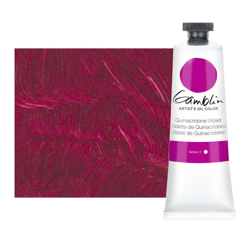 Gamblin Artists Oil - Quinacridone Violet, 37ml Tube