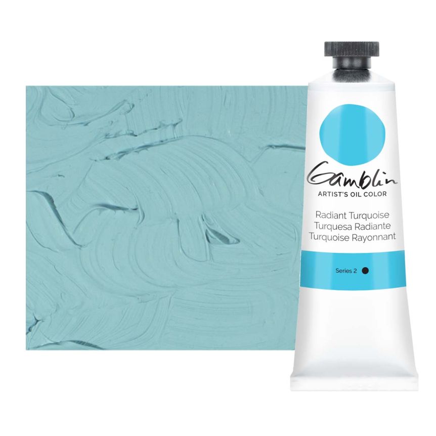 Gamblin Artists Oil - Radiant Turquoise, 37ml Tube