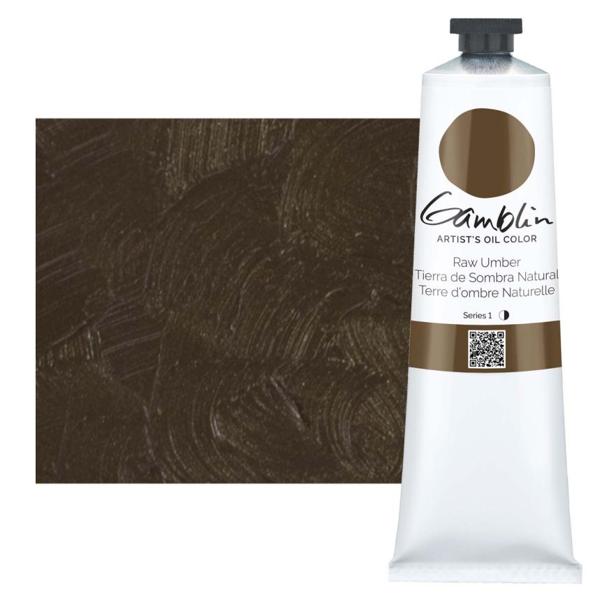 Gamblin Artists Oil - Raw Umber, 150ml Tube