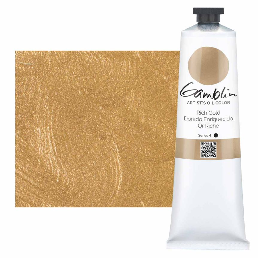 Gamblin Artists Oil - Rich Gold, 150ml Tube